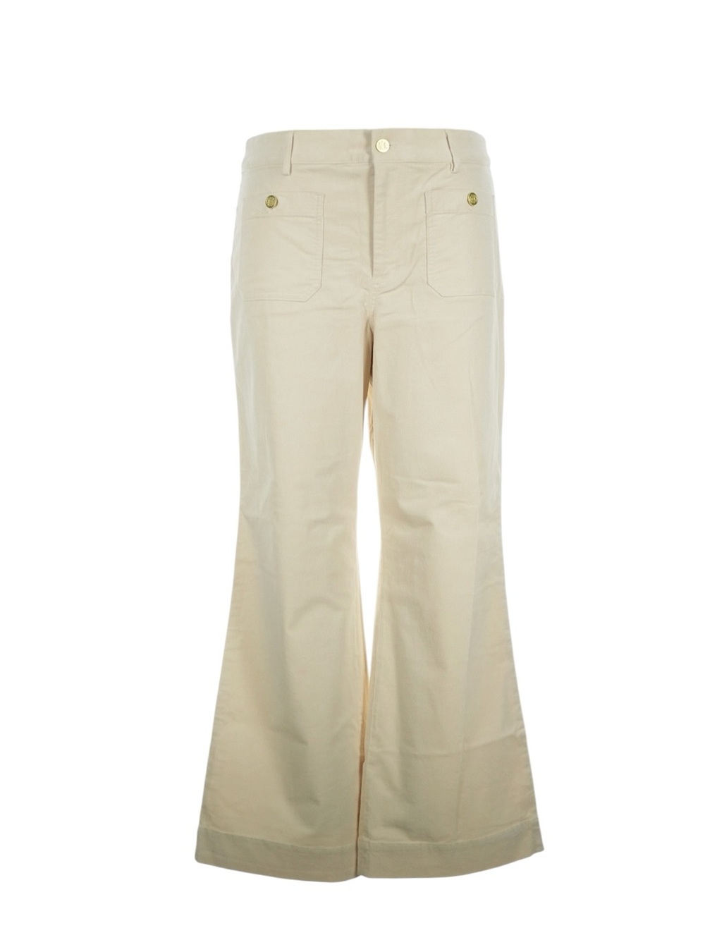 J. Crew Corduroy Lizzie Patch Pocket Pant 33 Cream Thanksgiving Teacher Fall NWT
